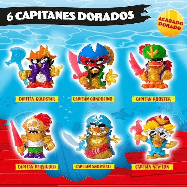 Los Nuevos Capitanes Dorados Piratix de la serie Serie Shark Treasure